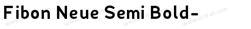 Fibon Neue Semi Bold字体转换